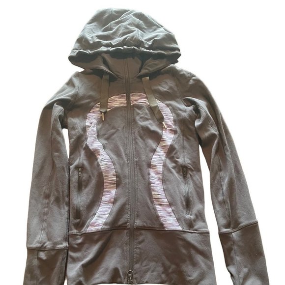 Lululemon Stride Jacket *Grey with Purple Print*  Size 2 - Picture 2 of 8